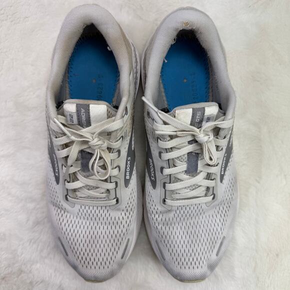 Brooks Adrenaline GTS 22 Women’s Running Shoes – Gray/White Size 10.5 - Picture 9 of 10